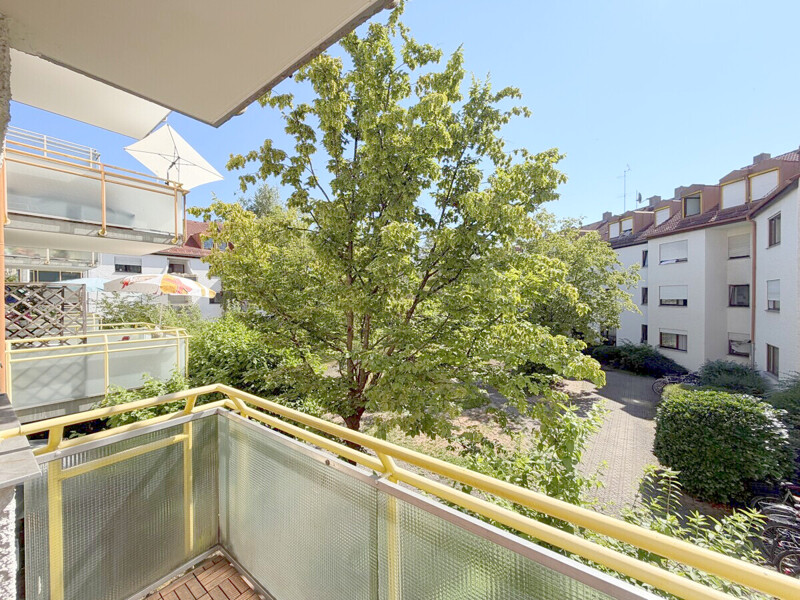 Sehr schöne Aussicht vom Balkon