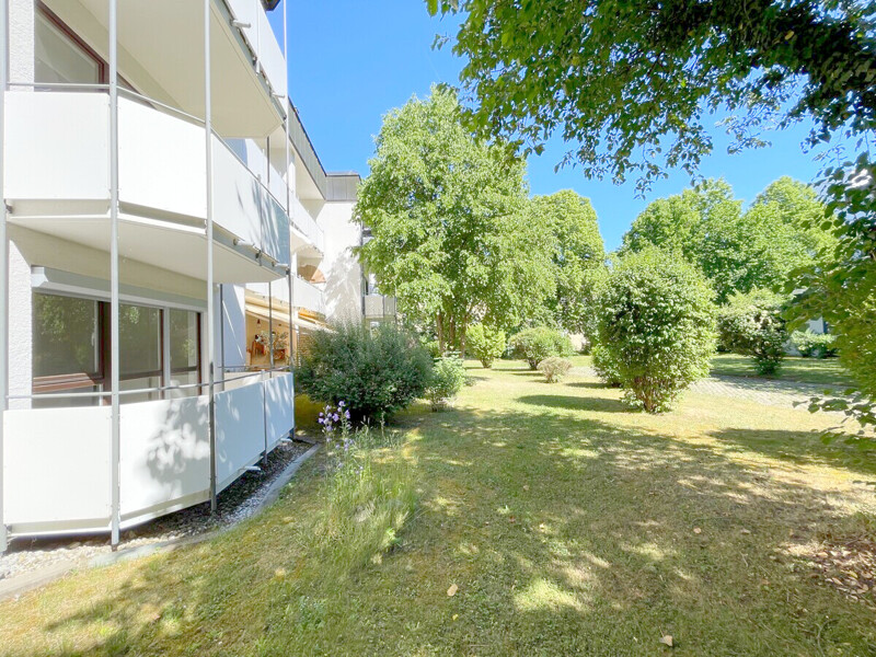 Außenansicht der Wohnung Richtung Garten