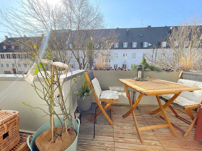 Sonniger Südwest-Balkon