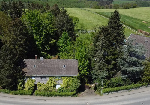 Frontansicht Drohnenaufnahme