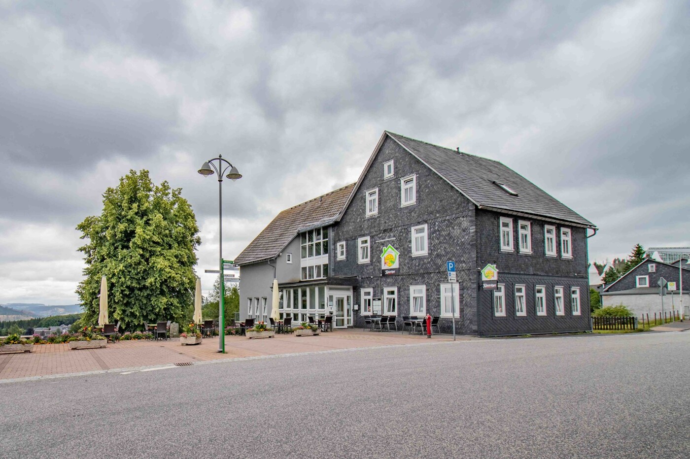 Gastronomie über die Straße