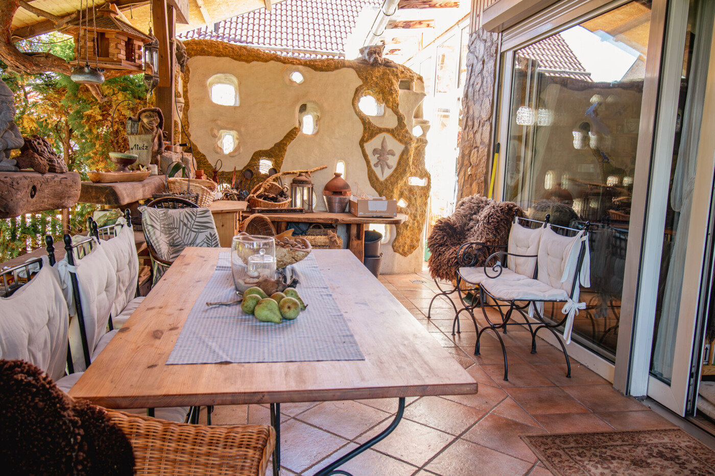 schöner Terrassenbereich