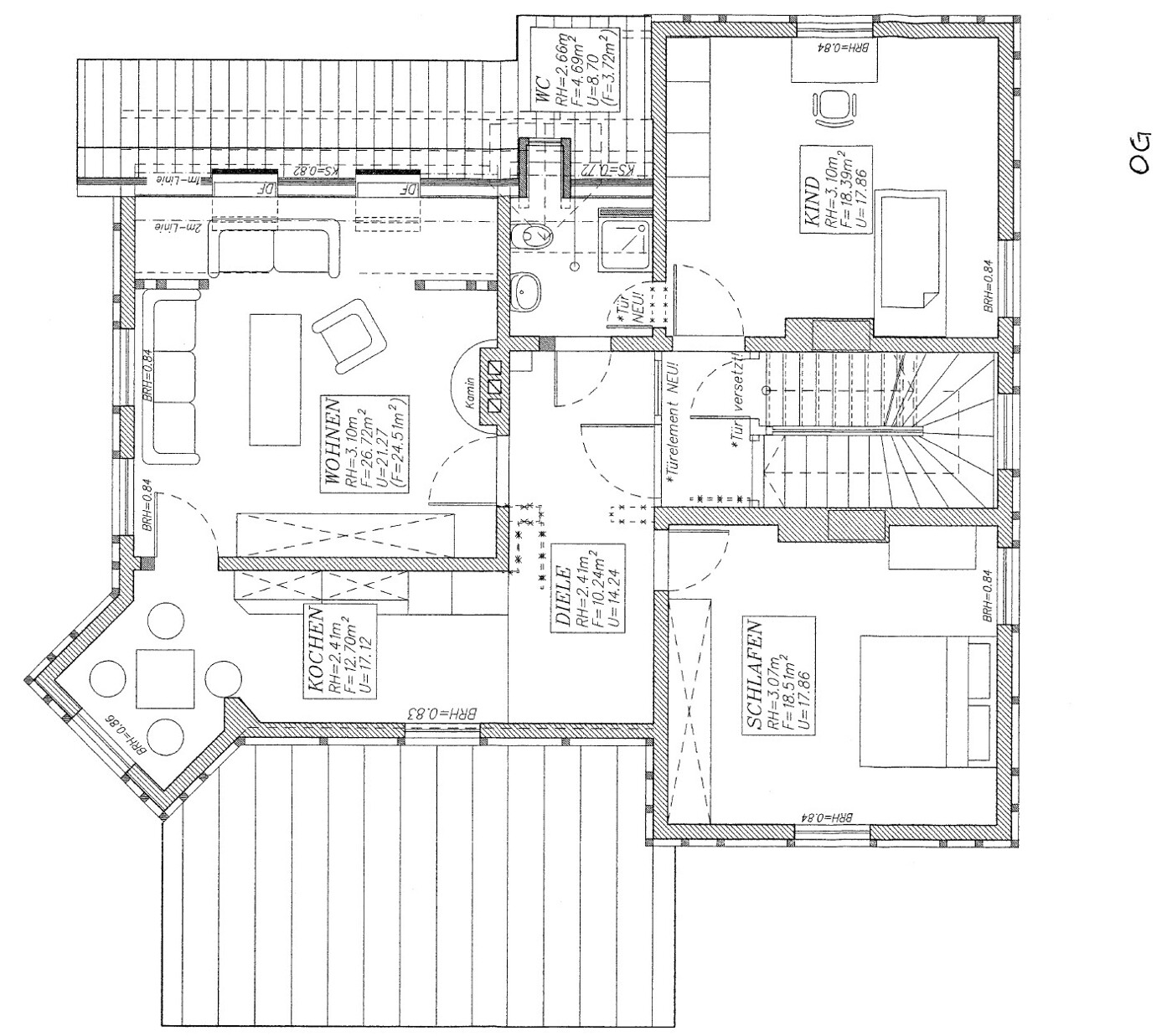 Grundriss Obergeschoss