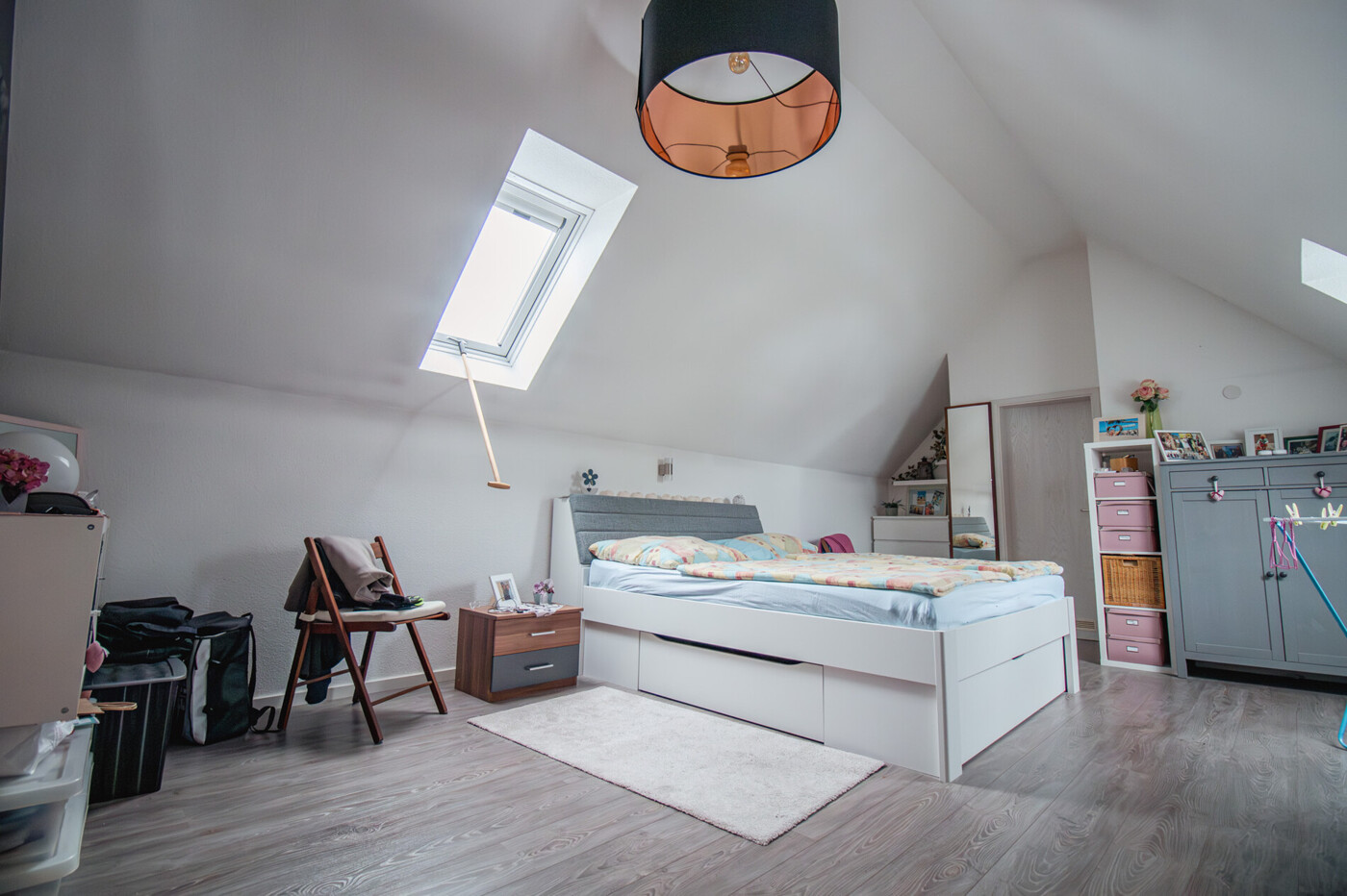 offenes Schlafzimmer