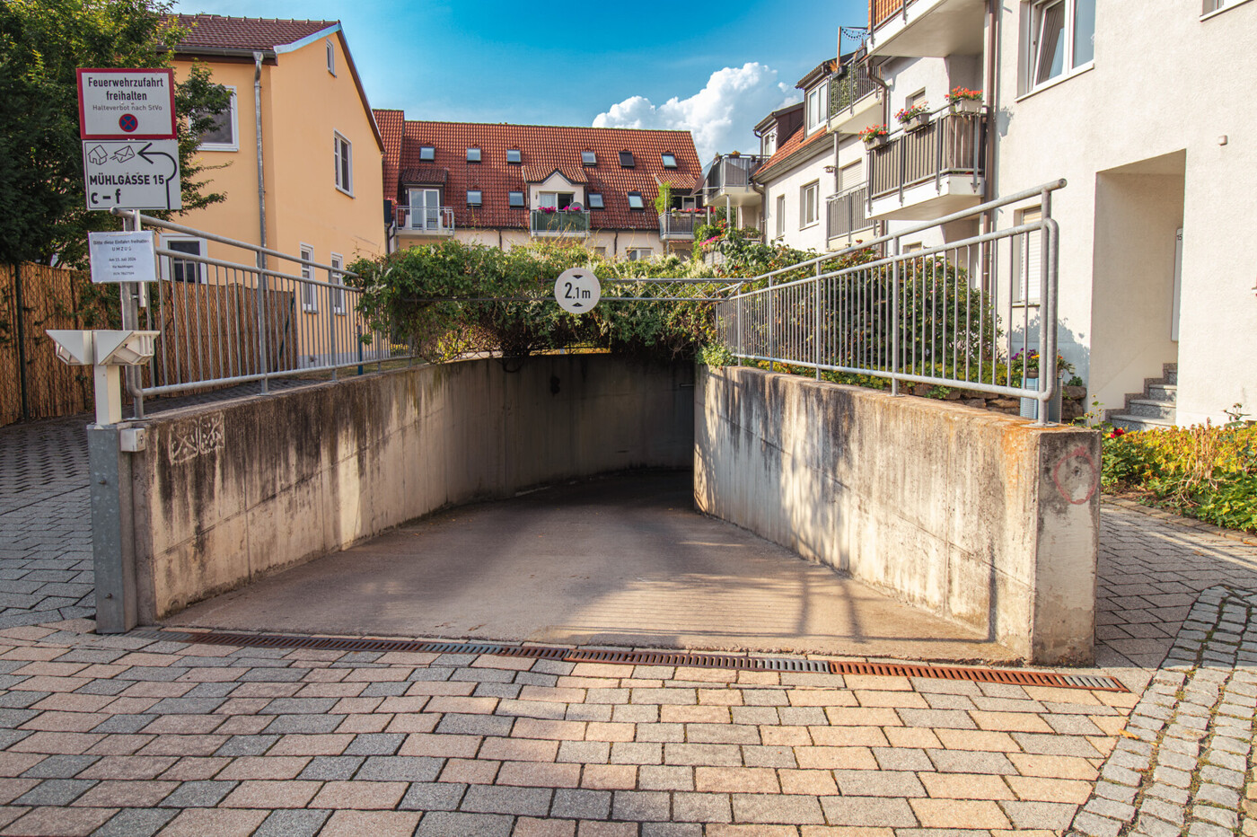 Zufahrt Tiefgarage