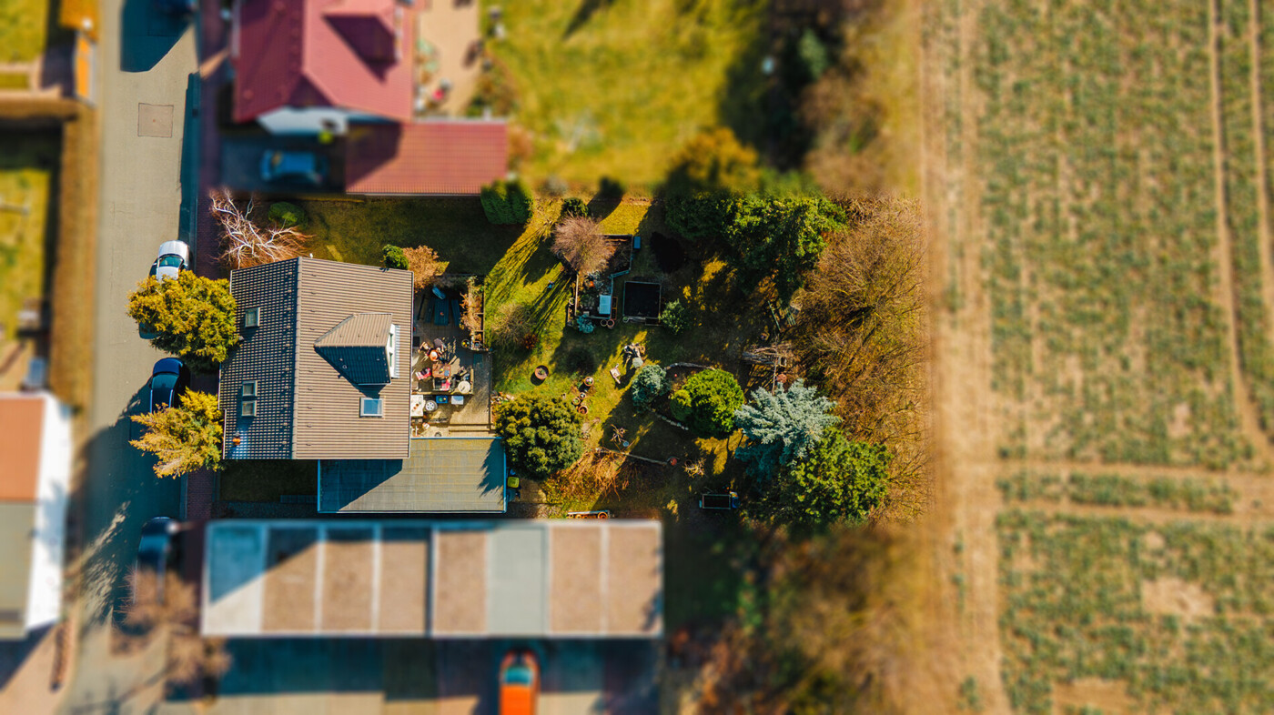 Grundstück Vogelperspektive