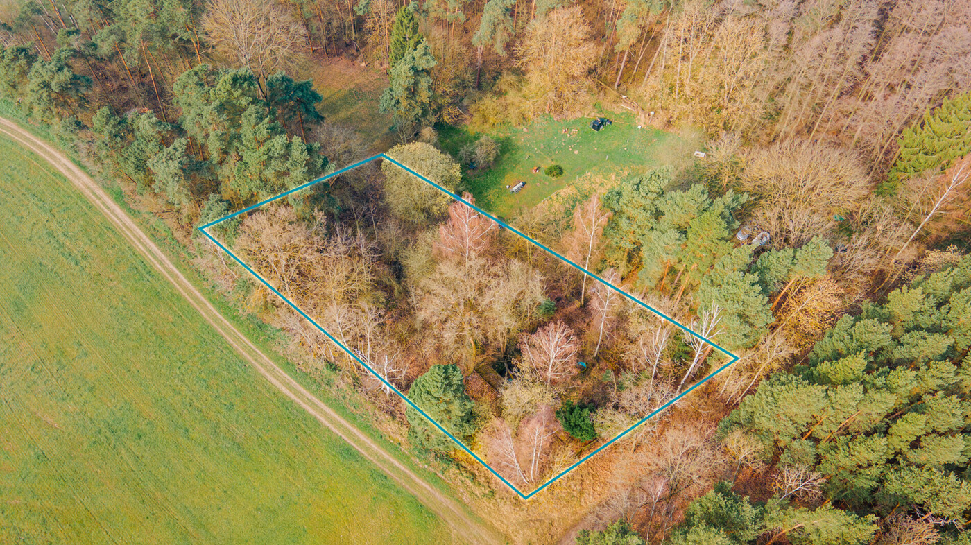 Grundstück markiert