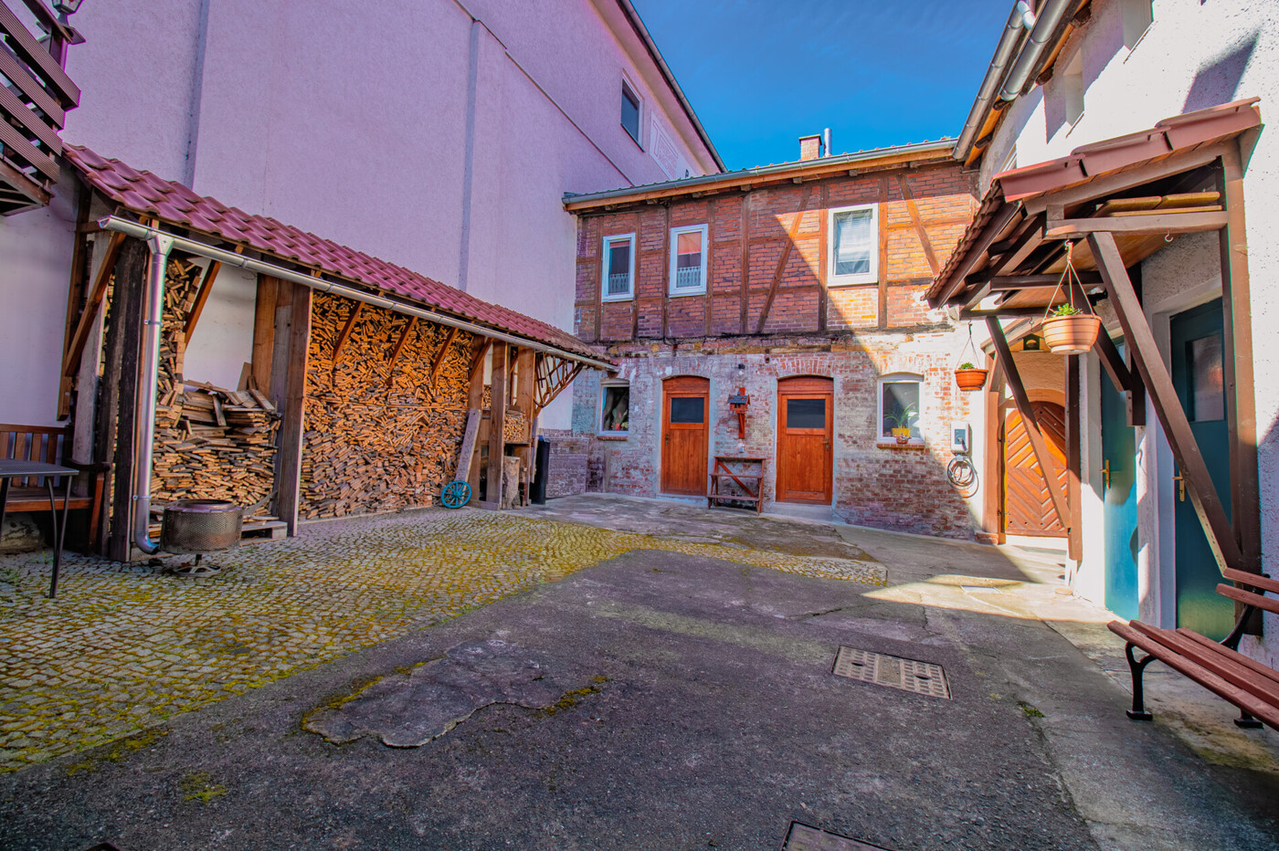 idyllischer Innenhof