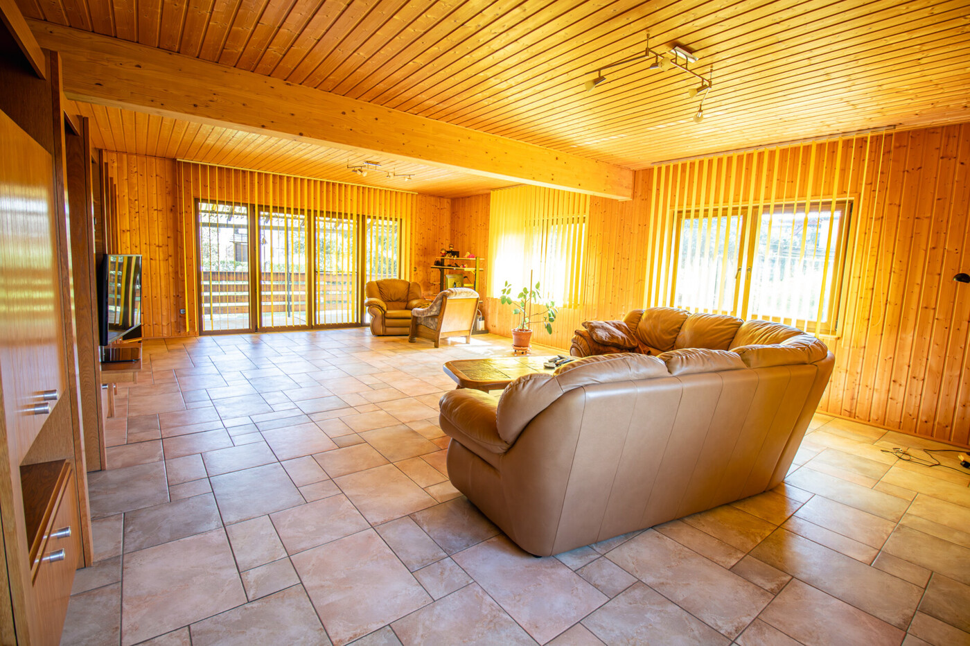 OG-großes Wohnzimmer mit Balkon