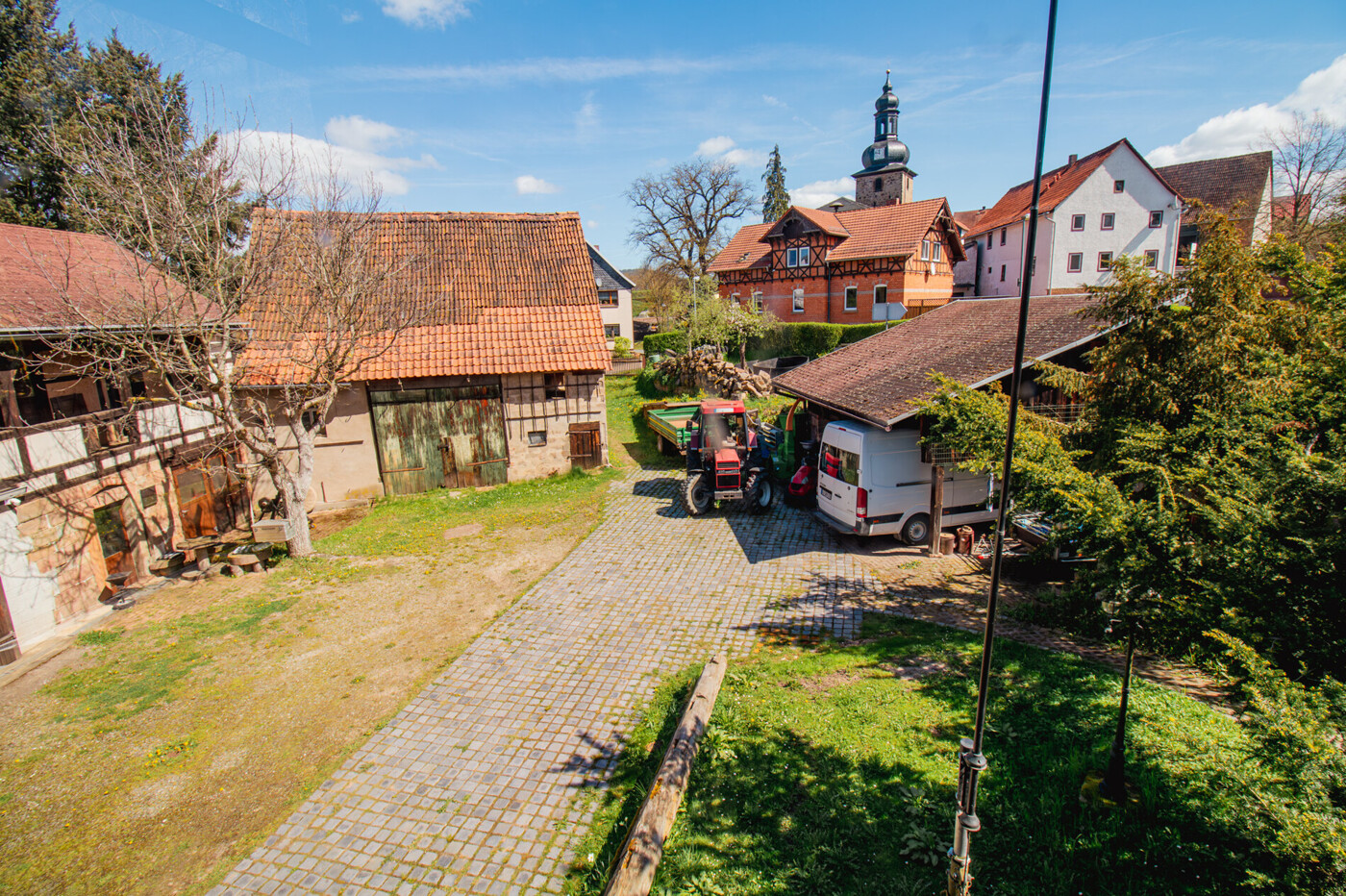 Blick vom Balkon