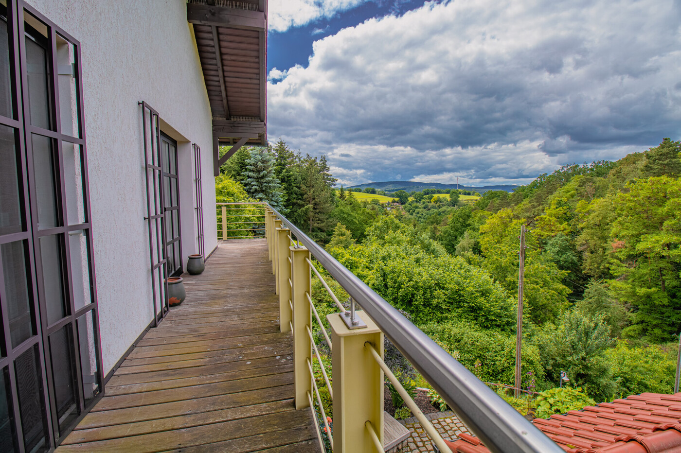 Blick vom Balkon