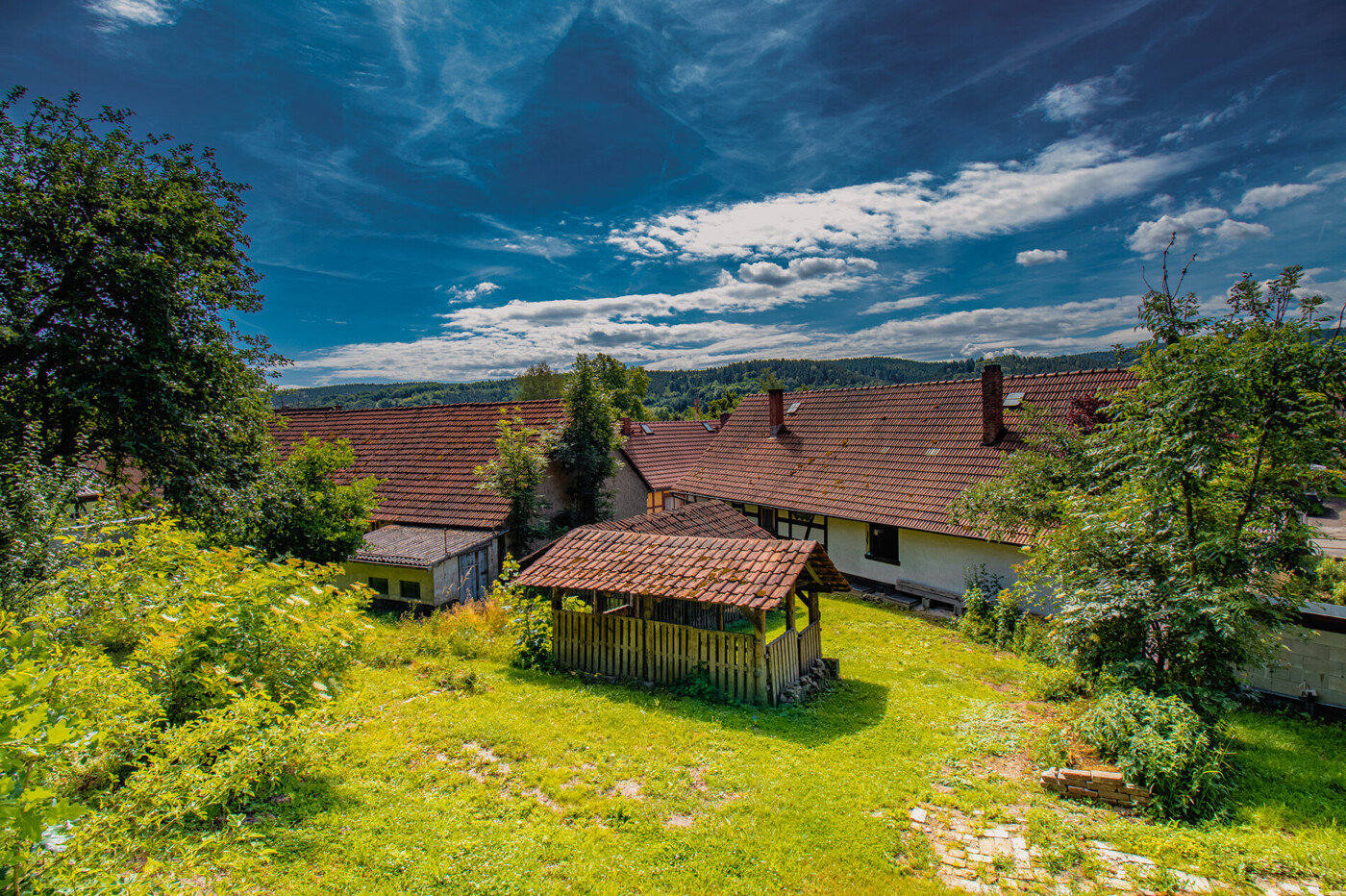 Garten und Weitblick