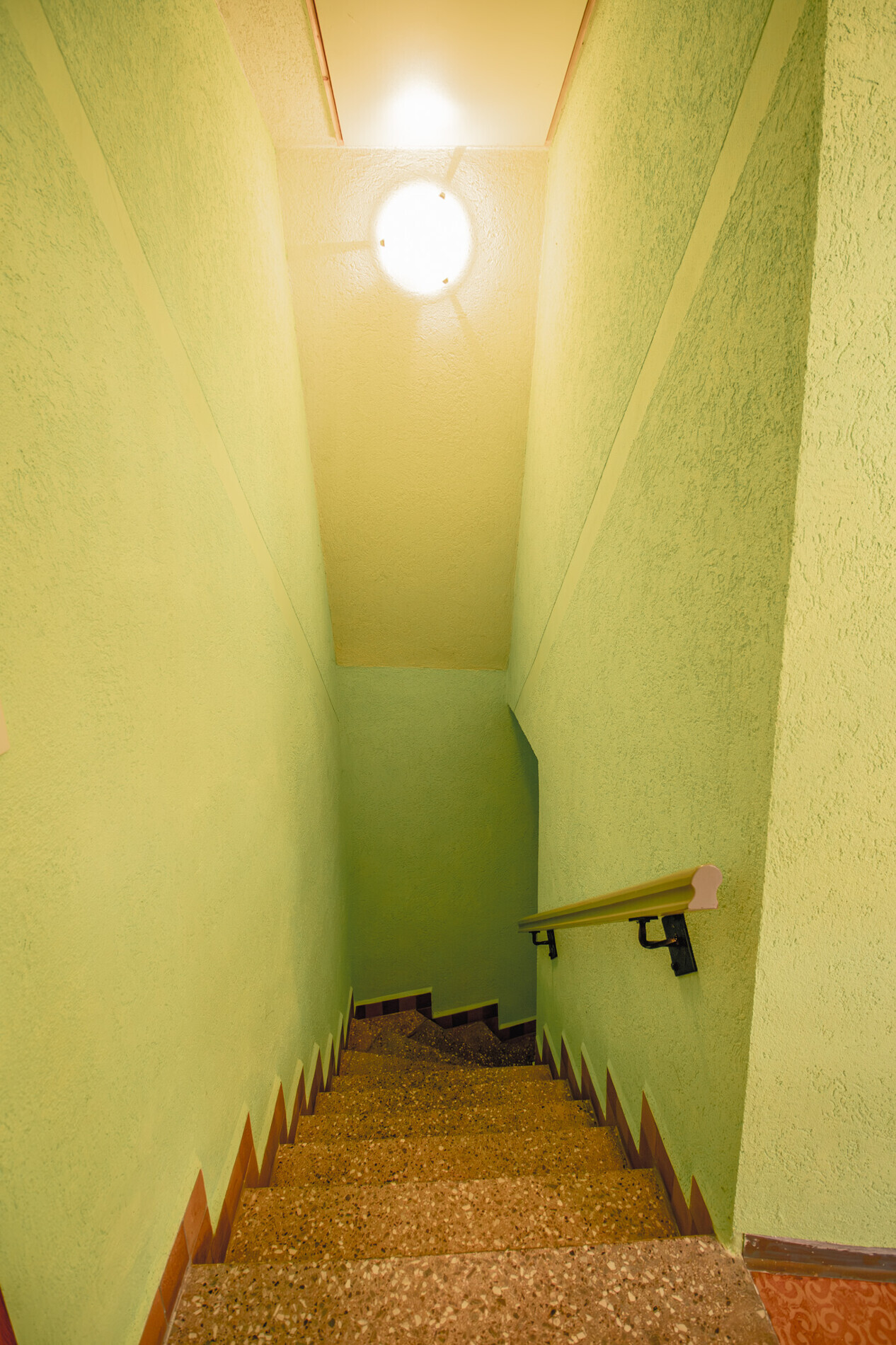 Treppe in das Obergeschoss