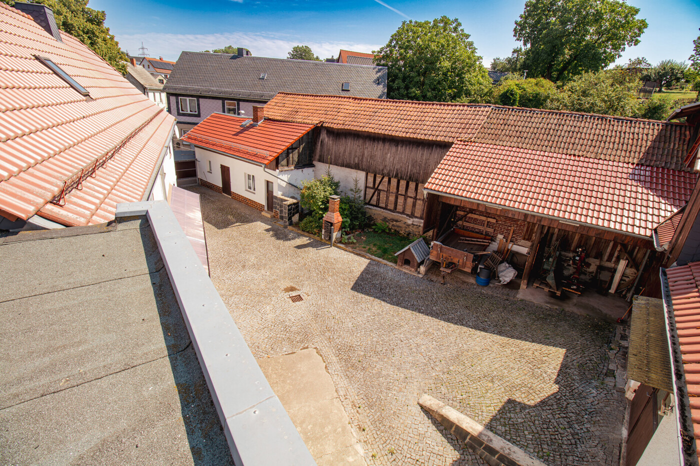 Blick von der Dachterrasse