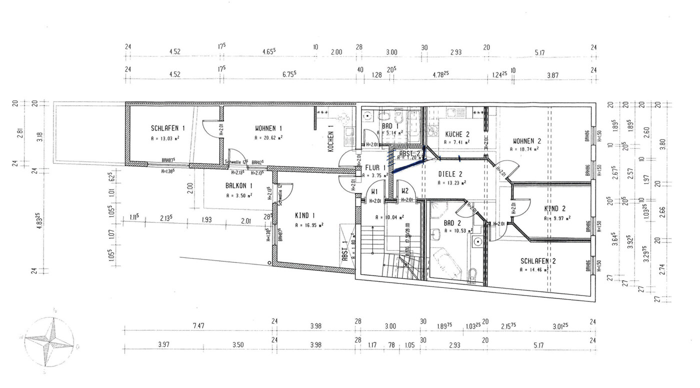 Grundriss 1. Obergeschoss