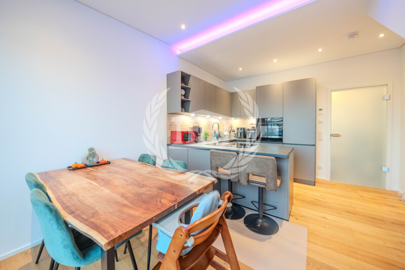 Dachterrasse über Hemau: 3-Zimmer-Wohnung mit Luft-Wärmepumpe, Photovoltaik und Einbauküche!