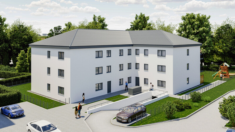 Mehrfamilienhaus mit 12 Wohneinheiten in Köfering im KfW40 QNG Standard!