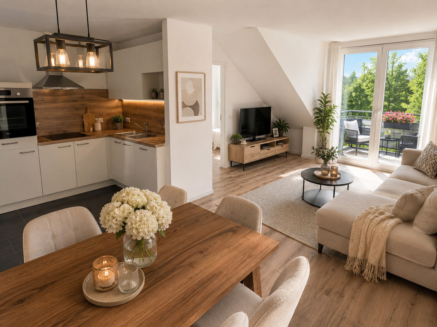 Küche / Wohnzimmer