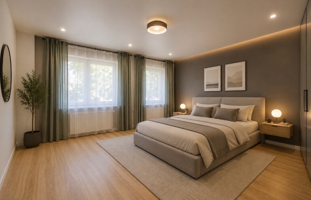 Schlafzimmer KI-generiert Beispiel