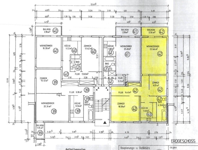 Grundriss Wohnung 42