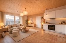 Einrichtungsvorschlag (KI) Wohnbereich und Küche