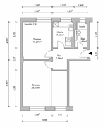 Grundriss ETW Nobistor 38, 22767 Hamburg 2OG links