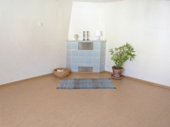 Kachelofen im Wohnzimmer