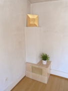 Kachelofen im Schlafzimmer