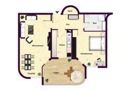 Grundriss Wohnung