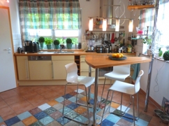 Küche mit mediterranem Flair