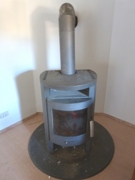 Kaminofen im Wohnzimmer EG