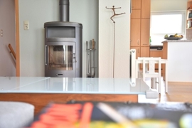 Kaminofen im Wohnbereich