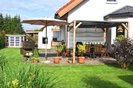 Schöne Sonnenterrasse