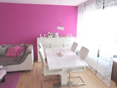 Essbereich im Wohnzimmer