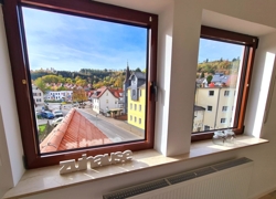 Blick vom Wohn-/Esszimmer