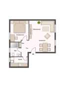 Grundriss Wohnung EG