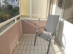 Balkon mit Blick in den Garten 