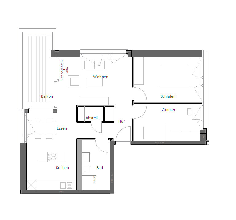 Immobiliensuche Detail View | Image Name - Image Alt Grundriss C1.3