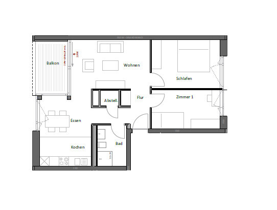Immobiliensuche Detail View | Image Name - Image Alt Grundriss D3.2