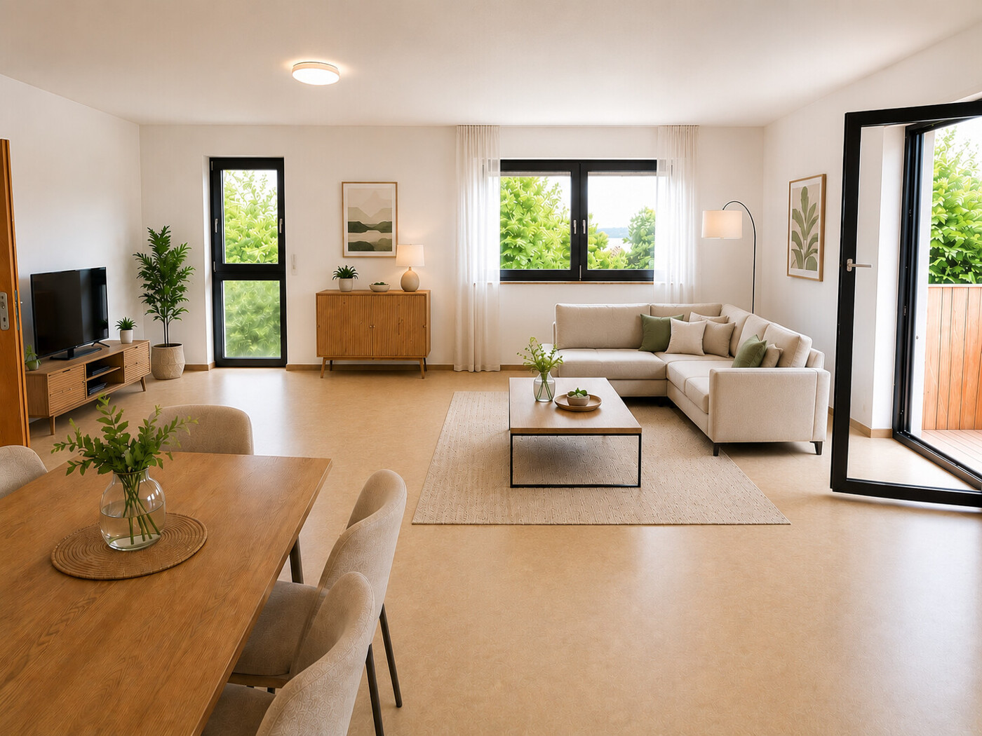 Wohnzimmer - Unverbindliche Visualisierung KI-generiert
