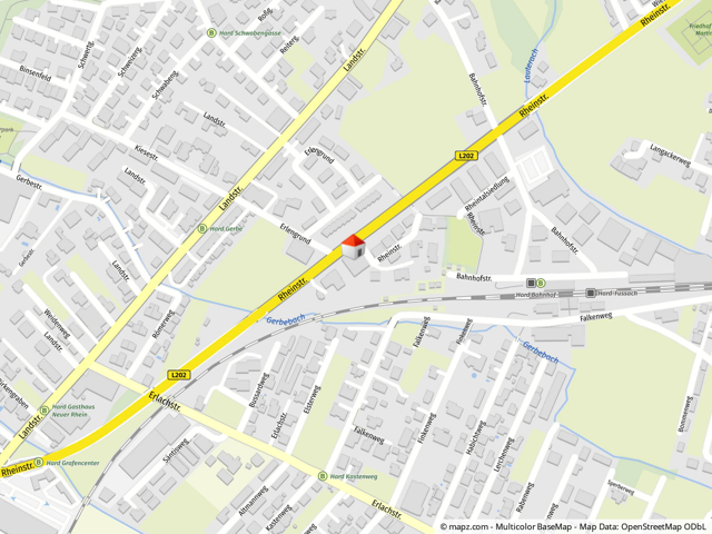 Geolyzer Kartenausschnitt