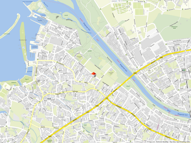 Geolyzer Kartenausschnitt