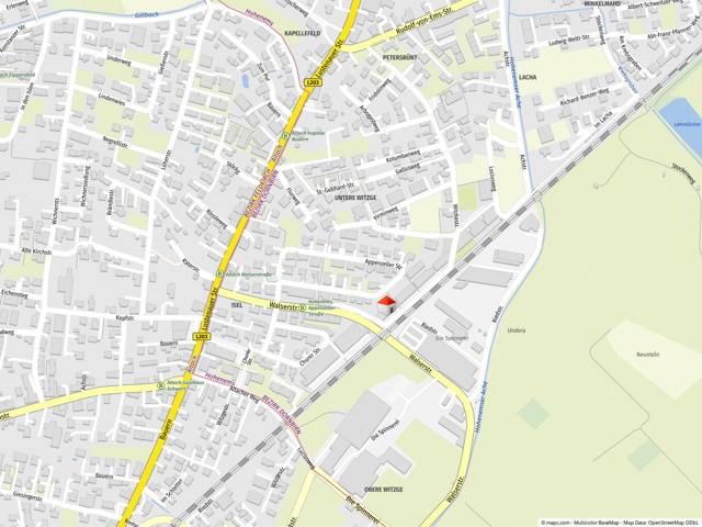 Geolyzer Kartenausschnitt