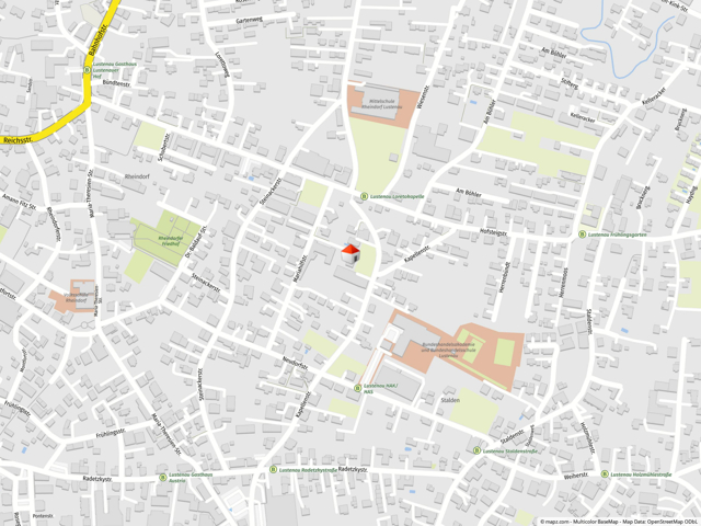 Geolyzer Kartenausschnitt