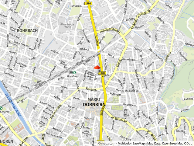 Geolyzer Kartenausschnitt