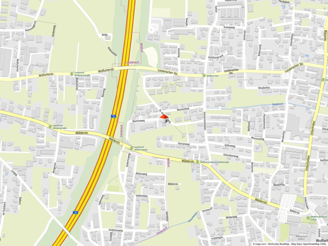 Geolyzer Kartenausschnitt