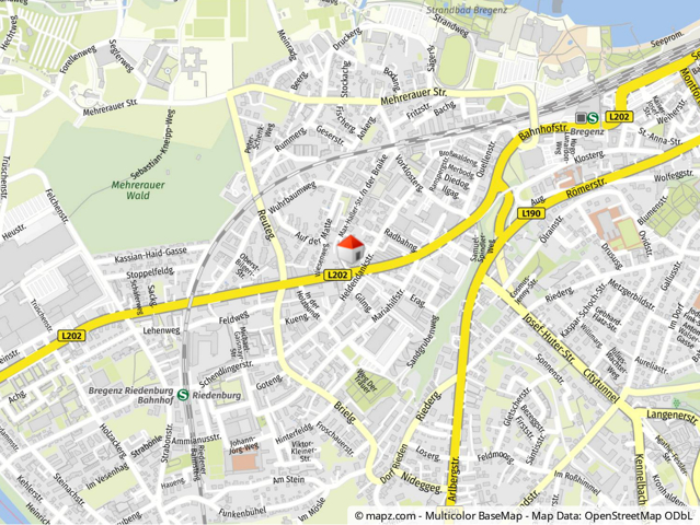 Geolyzer Kartenausschnitt