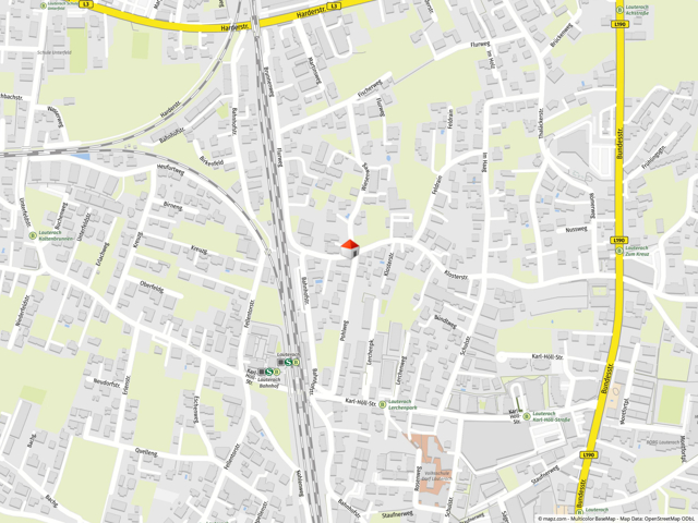 Geolyzer Kartenausschnitt