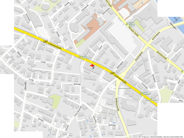 Geolyzer Kartenausschnitt