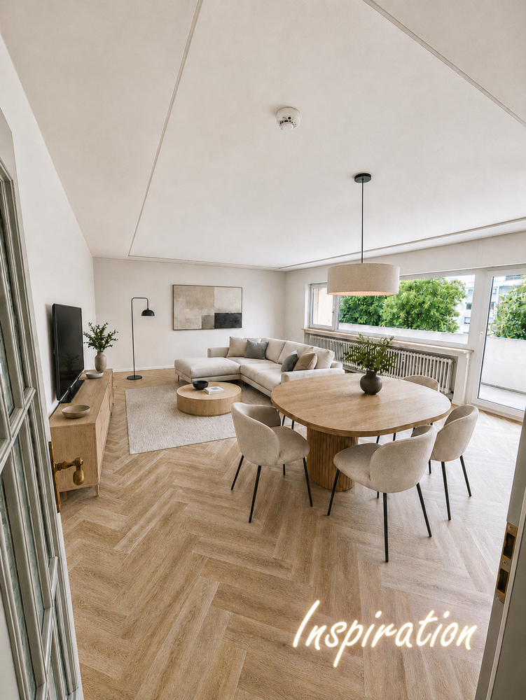 Inspiration modernes Wohn-Esszimmer